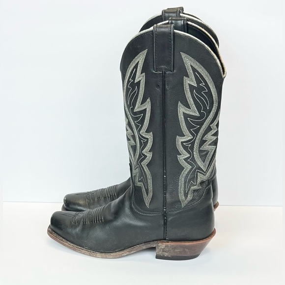 Justin Boots Womens Size 9.5B QUINLAN  BRL440 Black Leather Handcrafted USA - Picture 10 of 11